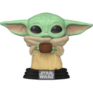 FUNKO POP STAR WARS:THE MANDALORIAN - VINYL FIGURE 378 THE CHILD WITH CUP 9CM 