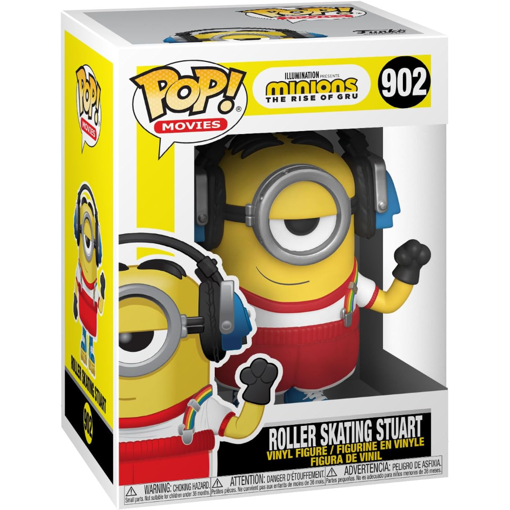 FUNKO POP MINIONS 2 - VINYL FIGURE 902 ROLLER SKATING STUART 9CM