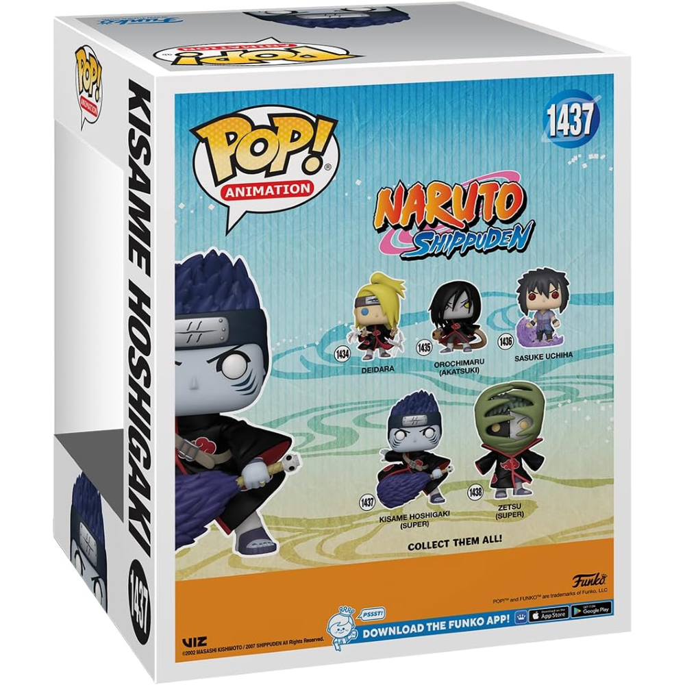 FUNKO POP NARUTO SHIPPUDEN - VINYL FIGURE 1437 KISAME HOSHIGAKI 9CM