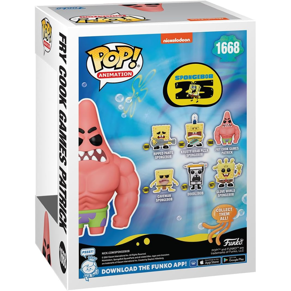 FUNKO POP SPONGEBOB: 25TH ANNIVERSARY - VINYL FIGURE 1668 PATRICK WITH MUSCLES 9CM 