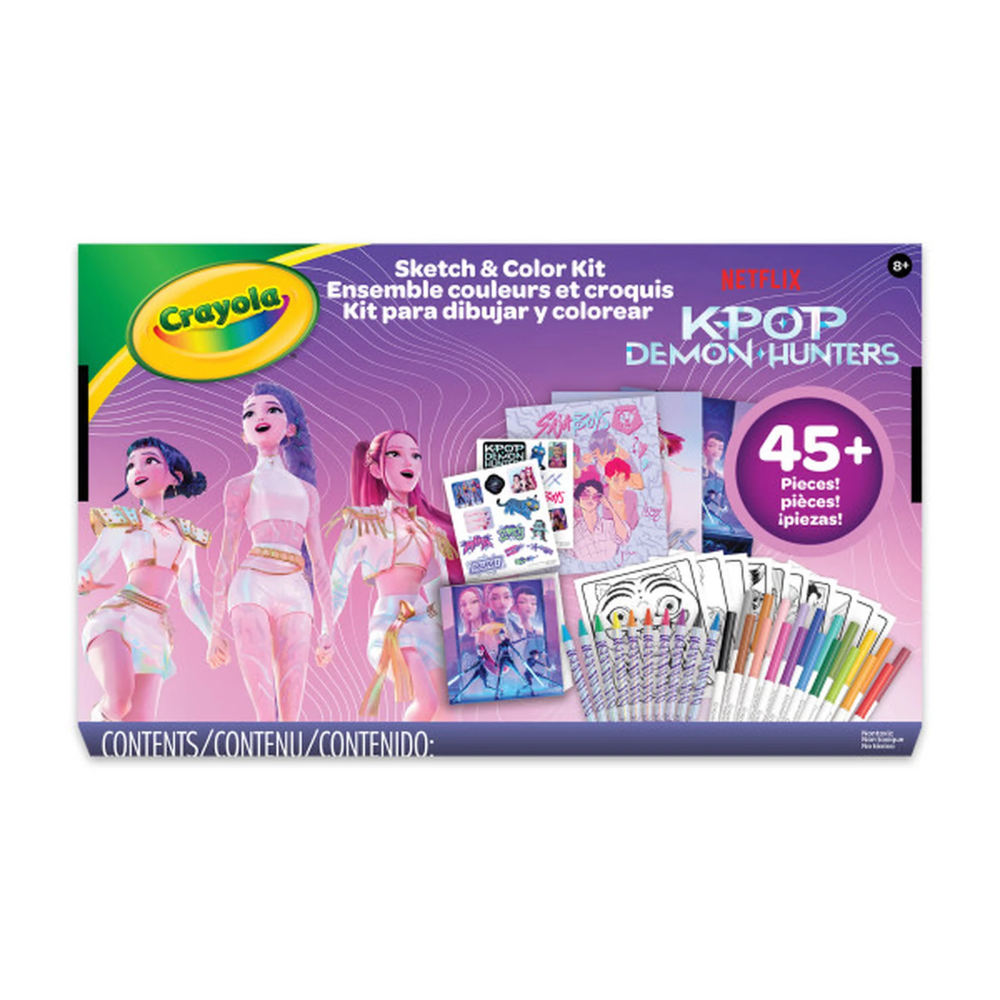 CRAYOLA - ALBUM K-POP Demon Hunters kit disegna e colora 04-0018  30/08/2026