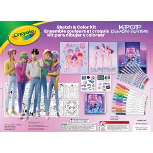 CRAYOLA - ALBUM K-POP Demon Hunters kit disegna e colora 04-0018  30/08/2026