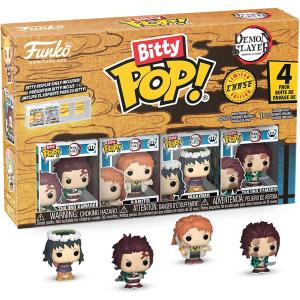 FUNKO POP BITTY POP 4PK -  DEMON SLAYER - VINYL FIGURE - ASSORTMENT 12PC PDQ