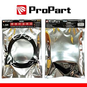 PROPART Cavo HDMI 2.0 High Speed 4K 3D Ethernet 3m SP-SP + Filtr NERO