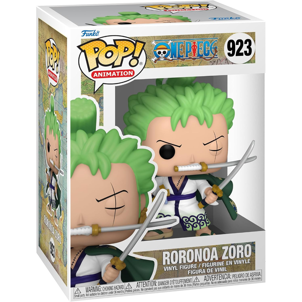 FUNKO POP ONE PIECE - VINYL FIGURE 923 RORONOA ZORO 9CM 54462
