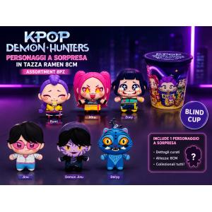 Rei Toys KPOP Demon Hunter Personaggi a sorpresa in Tazza Ramen 8 cm Assortimento - KPOP0600 