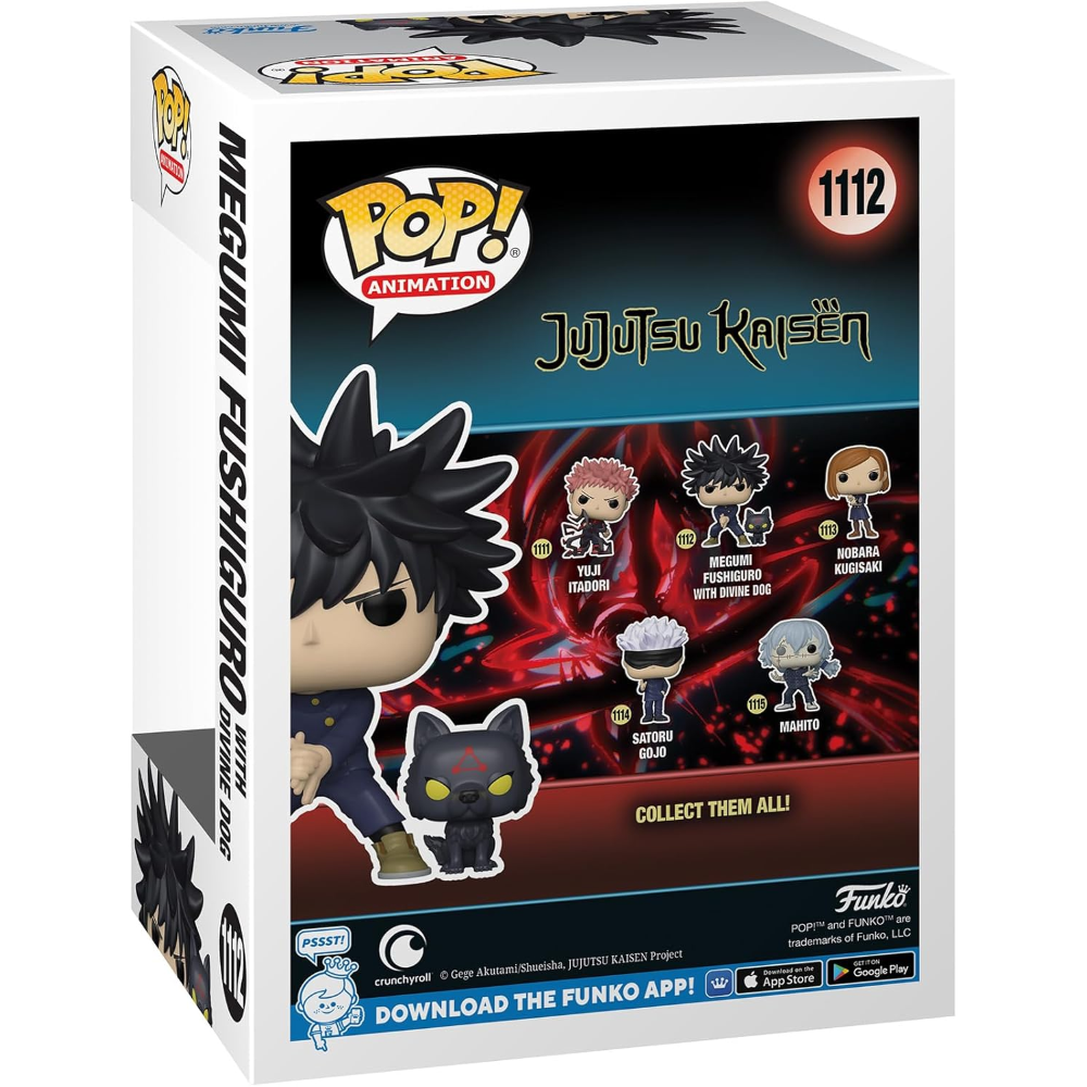 FUNKO POP JUJUTSU KAISEN - VINYL FIGURE 1112 MEGUMI W/DOGS 9CM