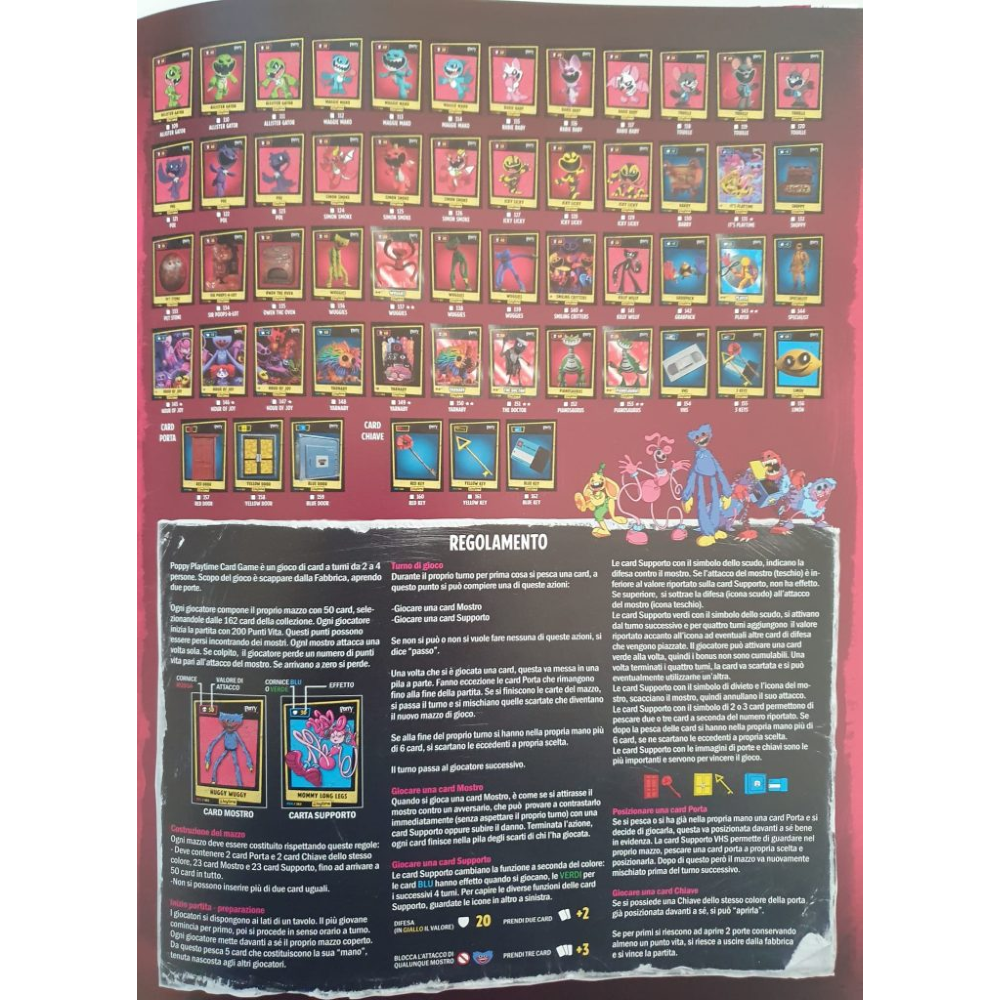 PREORDINE - DIRAMIX - POPPY PLAYTIME ALBUM - Raccoglitore + 1 bustina di card - OFFICIAL CARD COLLECTION (SCAD. 26.05.2026)