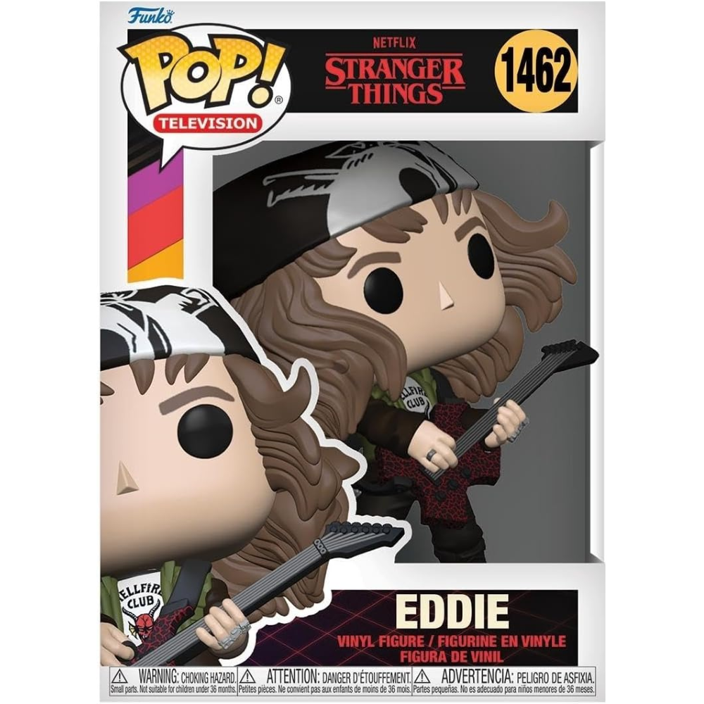 FUNKO POP STRANGER THINGS S4 - VINYL FIGURE 1462 EDDIE W/GUITAR 9CM