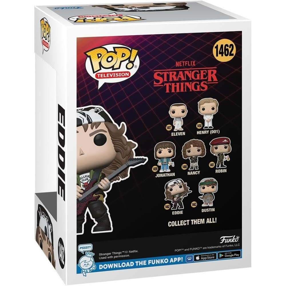 FUNKO POP STRANGER THINGS S4 - VINYL FIGURE 1462 EDDIE W/GUITAR 9CM
