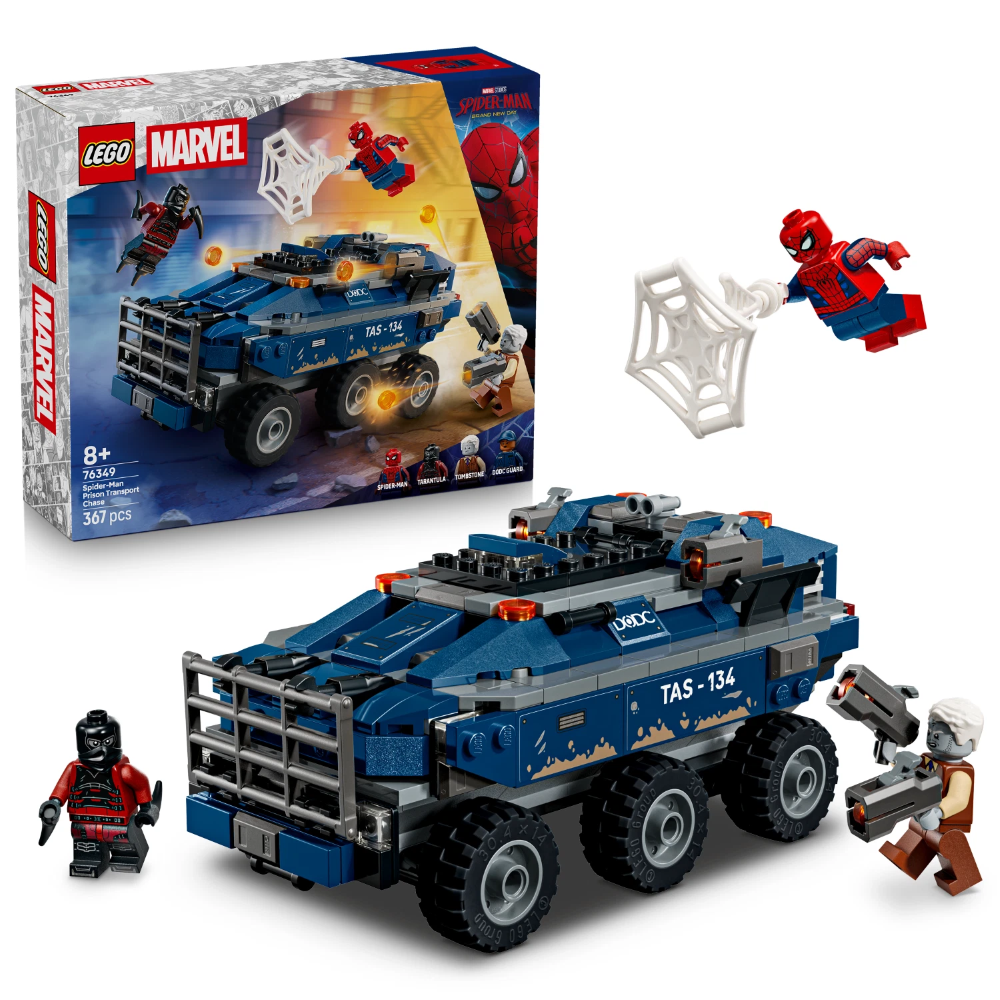 LEGO MARVEL - Inseguimento del trasporto prigione di Spider-Man 76349 