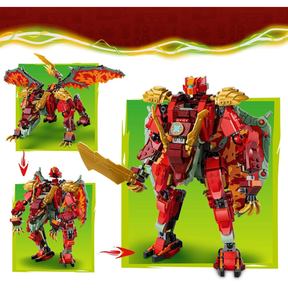 LEGO NINJAGO - Mech drago mutaforma di Wyldfyre 71868