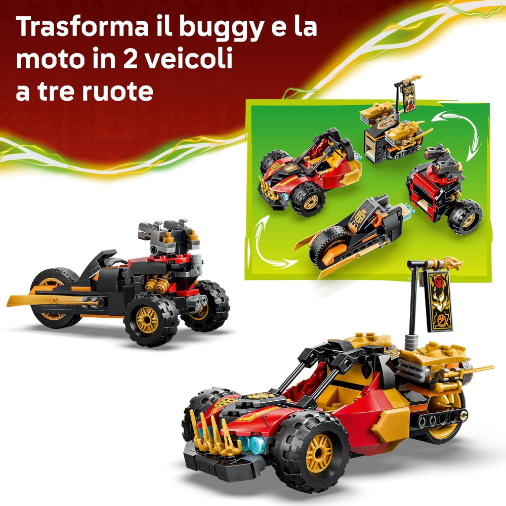 LEGO NINJAGO - I veicoli combinati di Kai e Cole 71864