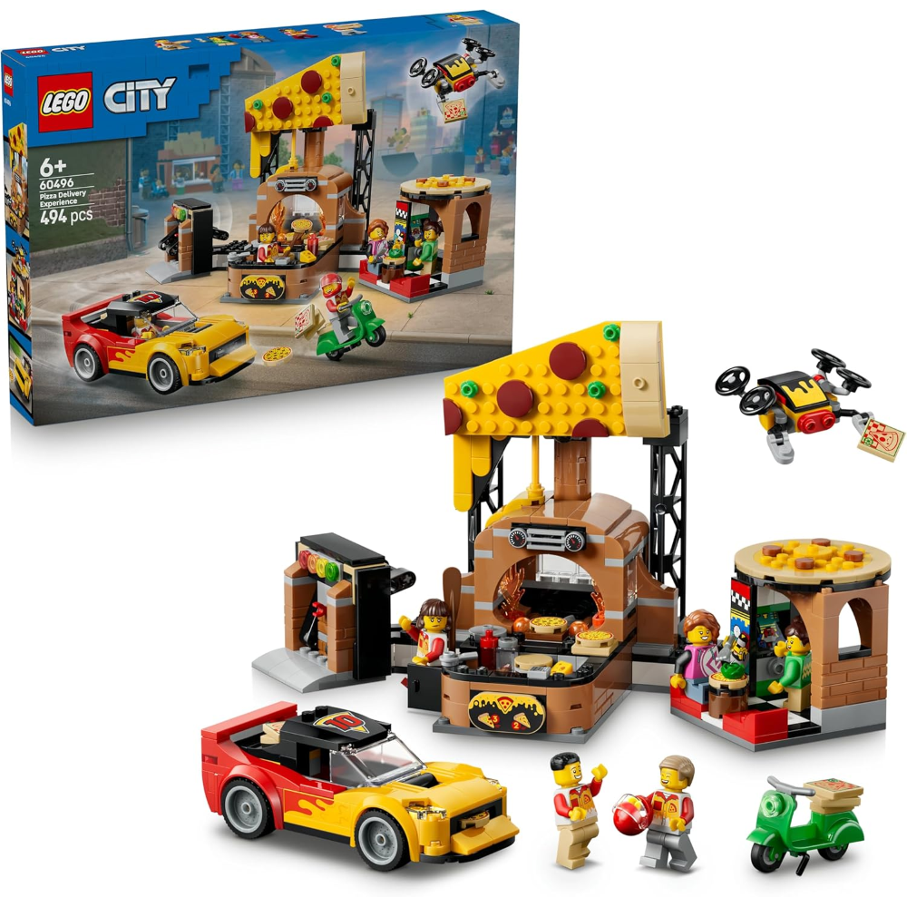 LEGO CITY - Centro di consegna pizze con veicoli 60496