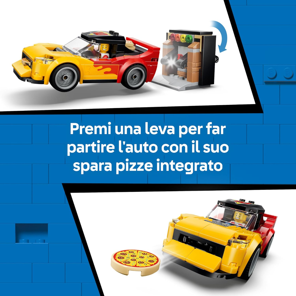 LEGO CITY - Centro di consegna pizze con veicoli 60496