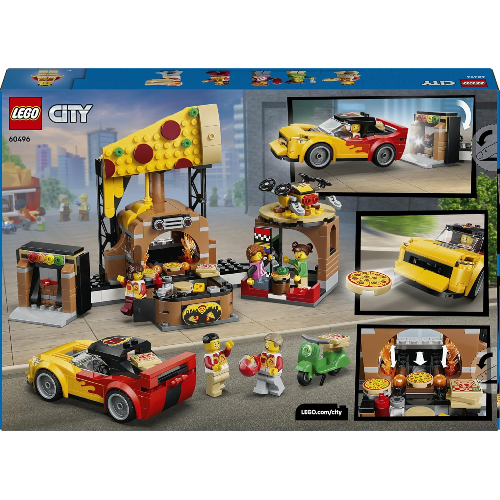 LEGO CITY - Centro di consegna pizze con veicoli 60496