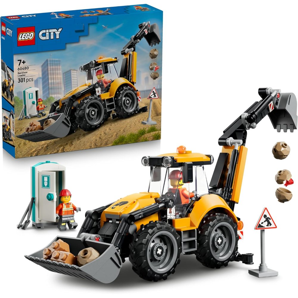 LEGO CITY - Scavatrice da cantiere gialla 60480