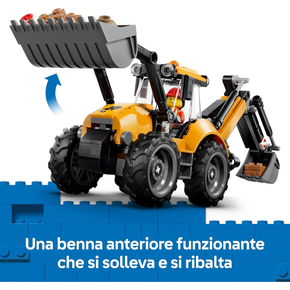 LEGO CITY - Scavatrice da cantiere gialla 60480