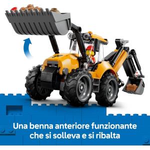 LEGO CITY - Scavatrice da cantiere gialla 60480