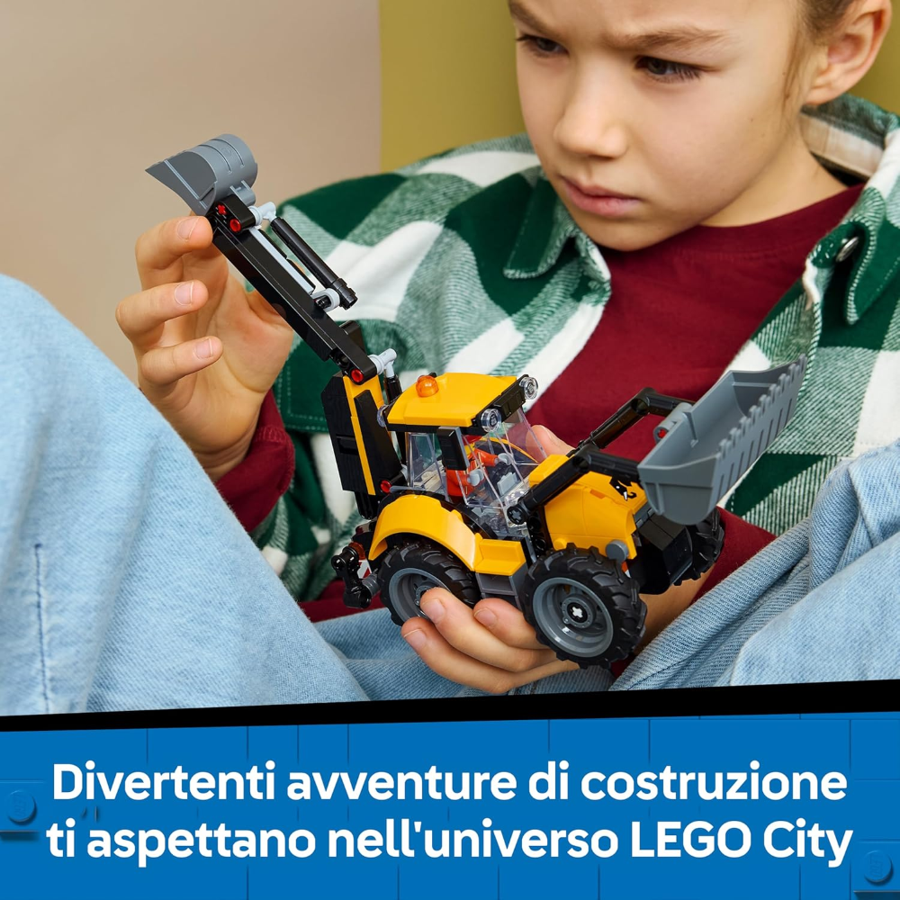 LEGO CITY - Scavatrice da cantiere gialla 60480