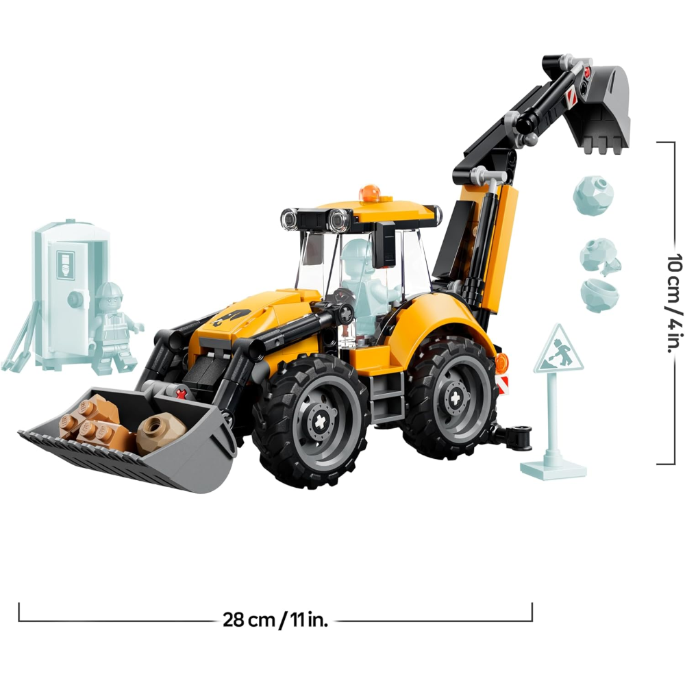 LEGO CITY - Scavatrice da cantiere gialla 60480