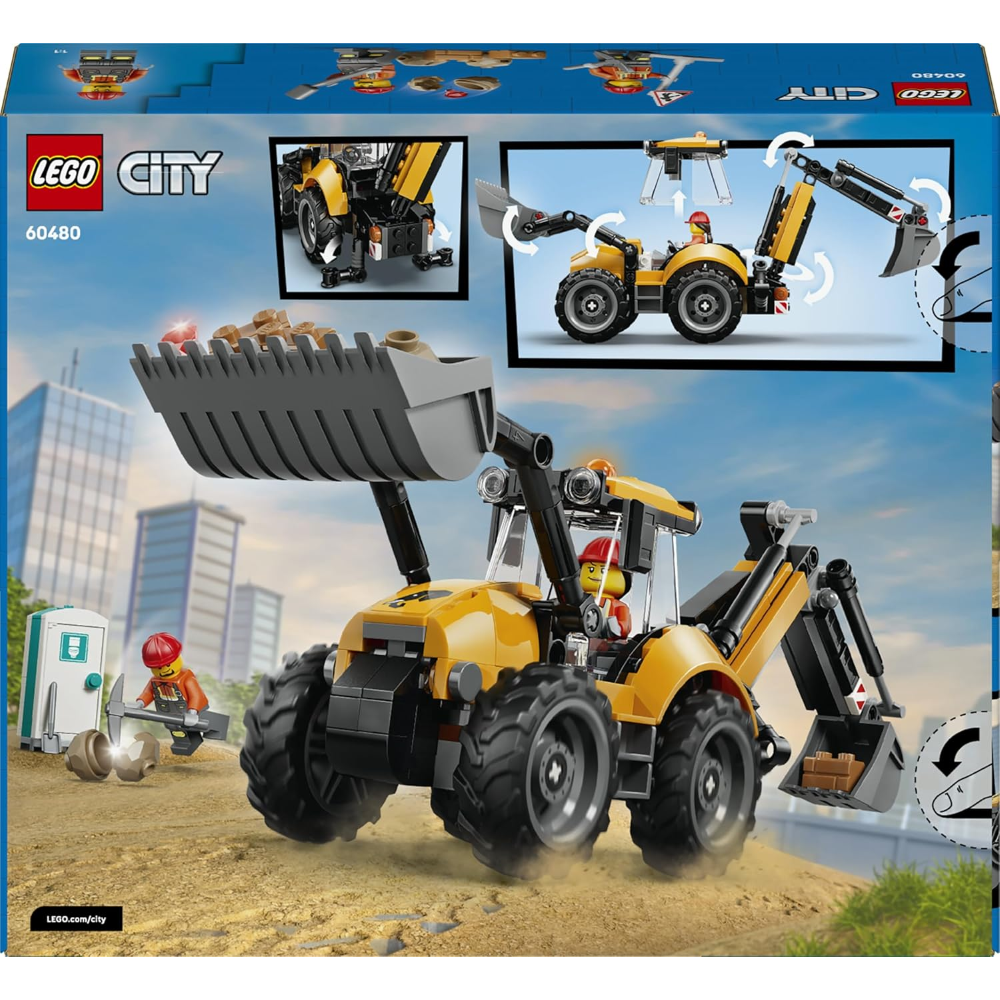 LEGO CITY - Scavatrice da cantiere gialla 60480