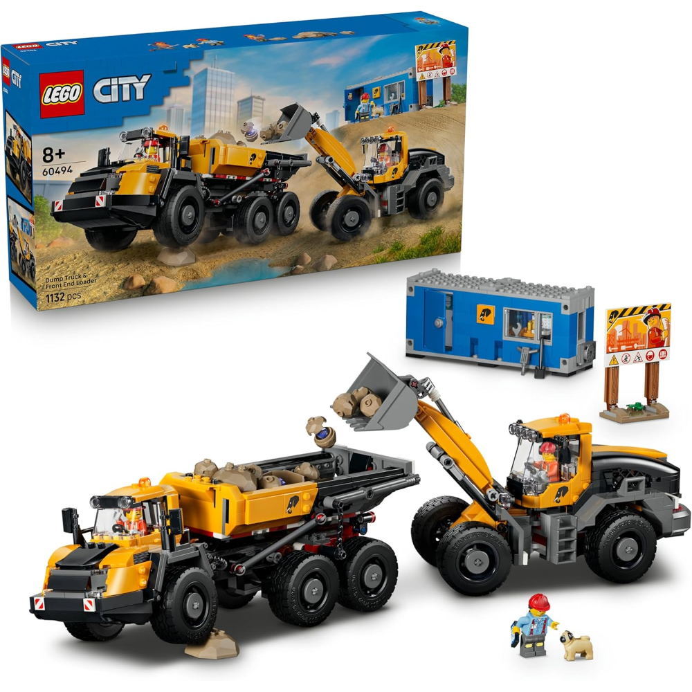 LEGO CITY - Camion ribaltabile e pala caricatrice 60494