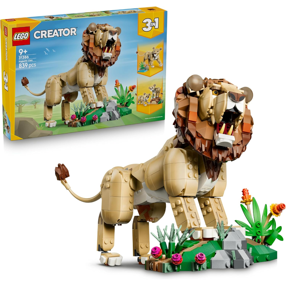 LEGO CREATOR - Animali selvatici: Leone Maestoso 31386