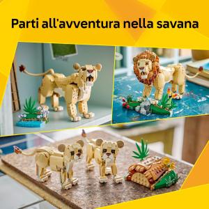 LEGO CREATOR - Animali selvatici: Leone Maestoso 31386