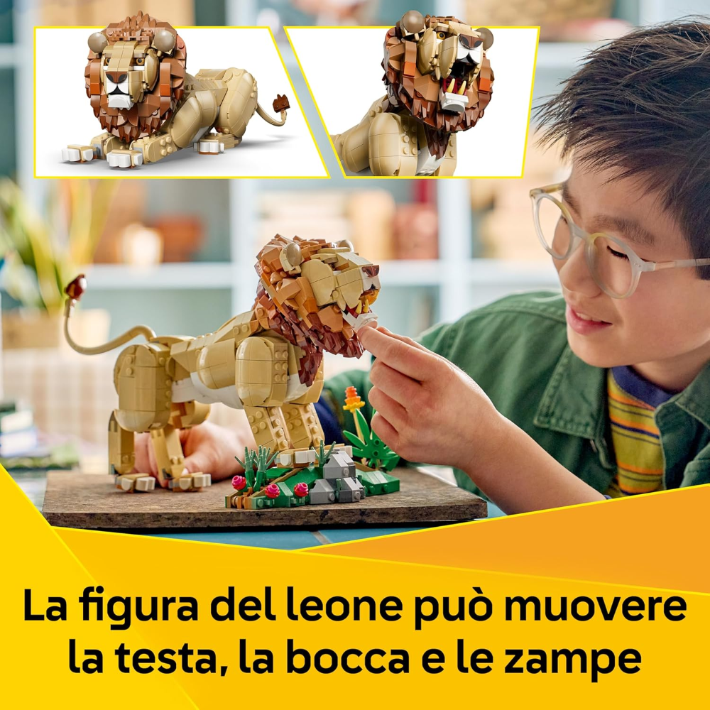 LEGO CREATOR - Animali selvatici: Leone Maestoso 31386