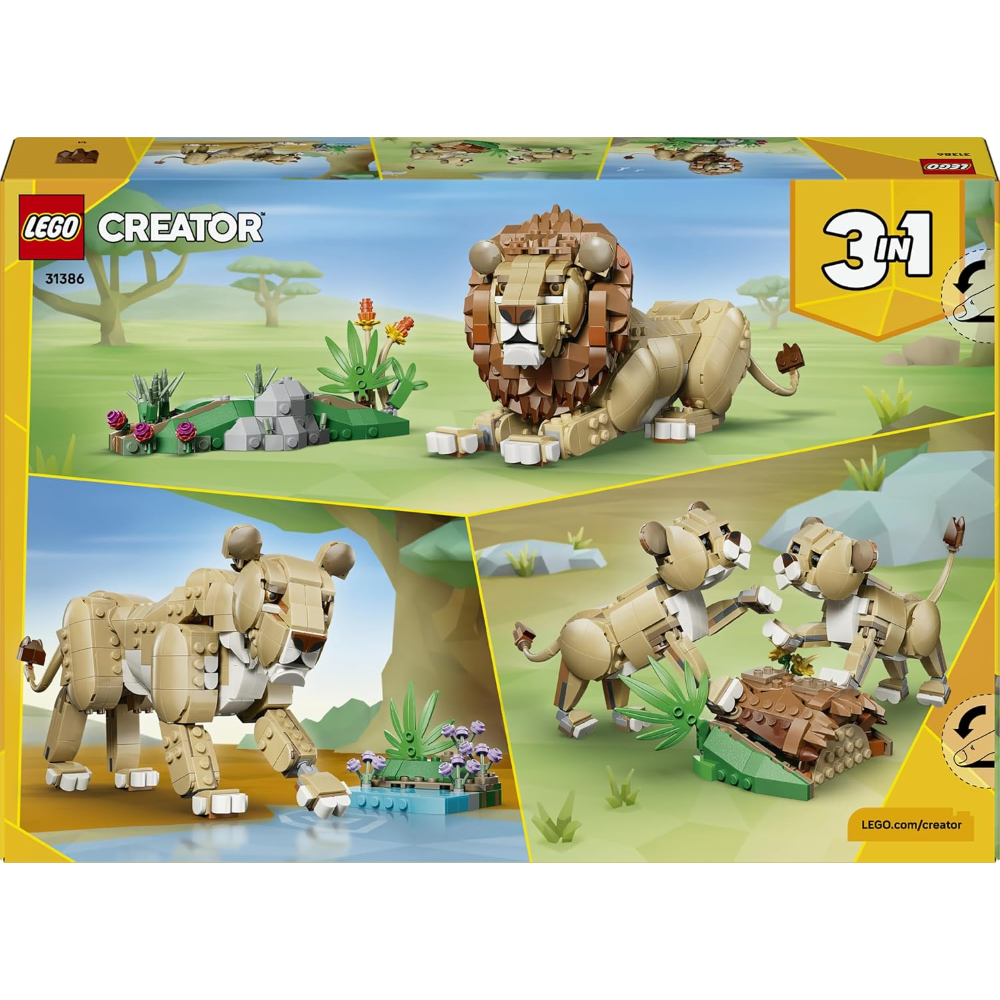 LEGO CREATOR - Animali selvatici: Leone Maestoso 31386