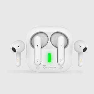 TECHMADE AURICOLARI WIRELESS COLORE BIANCO