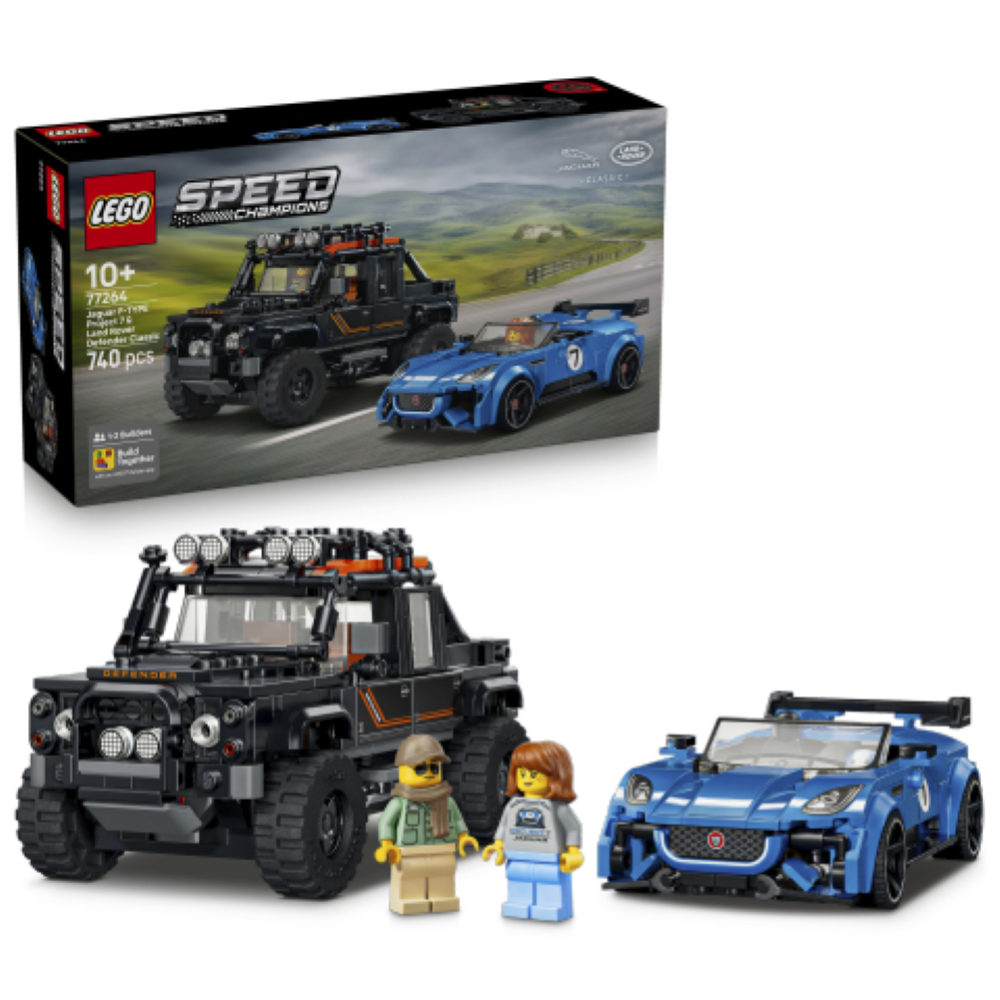 PREORDINE LEGO SPEED CHAMPIONS - Jaguar Project 7 & Land Rover Defender 77264 *AGOSTO