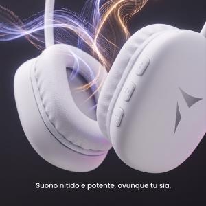 TECHMADE CUFFIE WIRELESS COLORE BIANCO