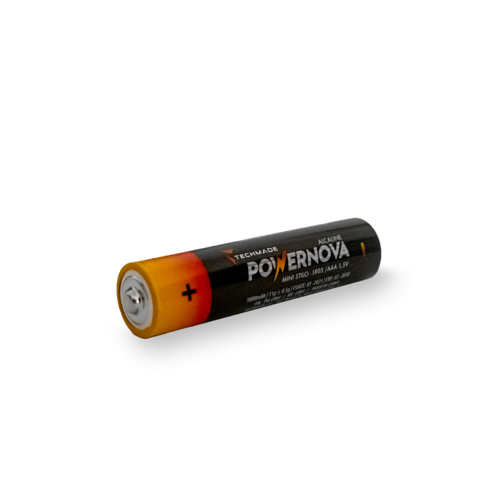TECHMADE BATTERIA MINISTILO ALCALINE AAA TM-LR03 PACK DA 4