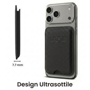 TECHMADE WALLET PORTACARTE MAGNETICO JUVENTUS CLASSIC BLACK
