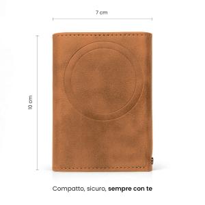 TECHMADE SMART WALLET PORTACARTE BASIC BROWN