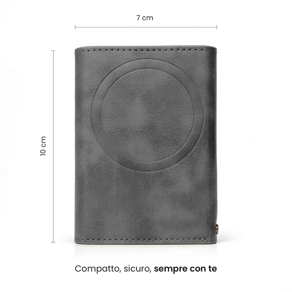 TECHMADE SMART WALLET PORTACARTE BASIC GREY
