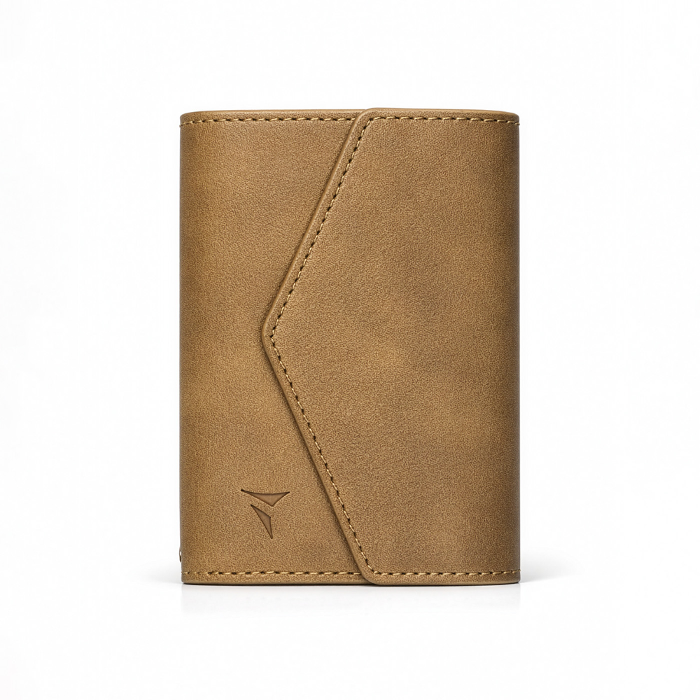 TECHMADE SMART WALLET PORTACARTE BASIC LIGHT BROWN