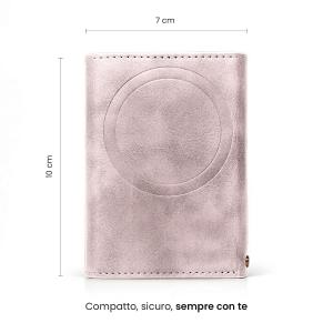 TECHMADE SMART WALLET PORTACARTE DARK PINK