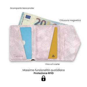 TECHMADE SMART WALLET PORTACARTE DARK PINK