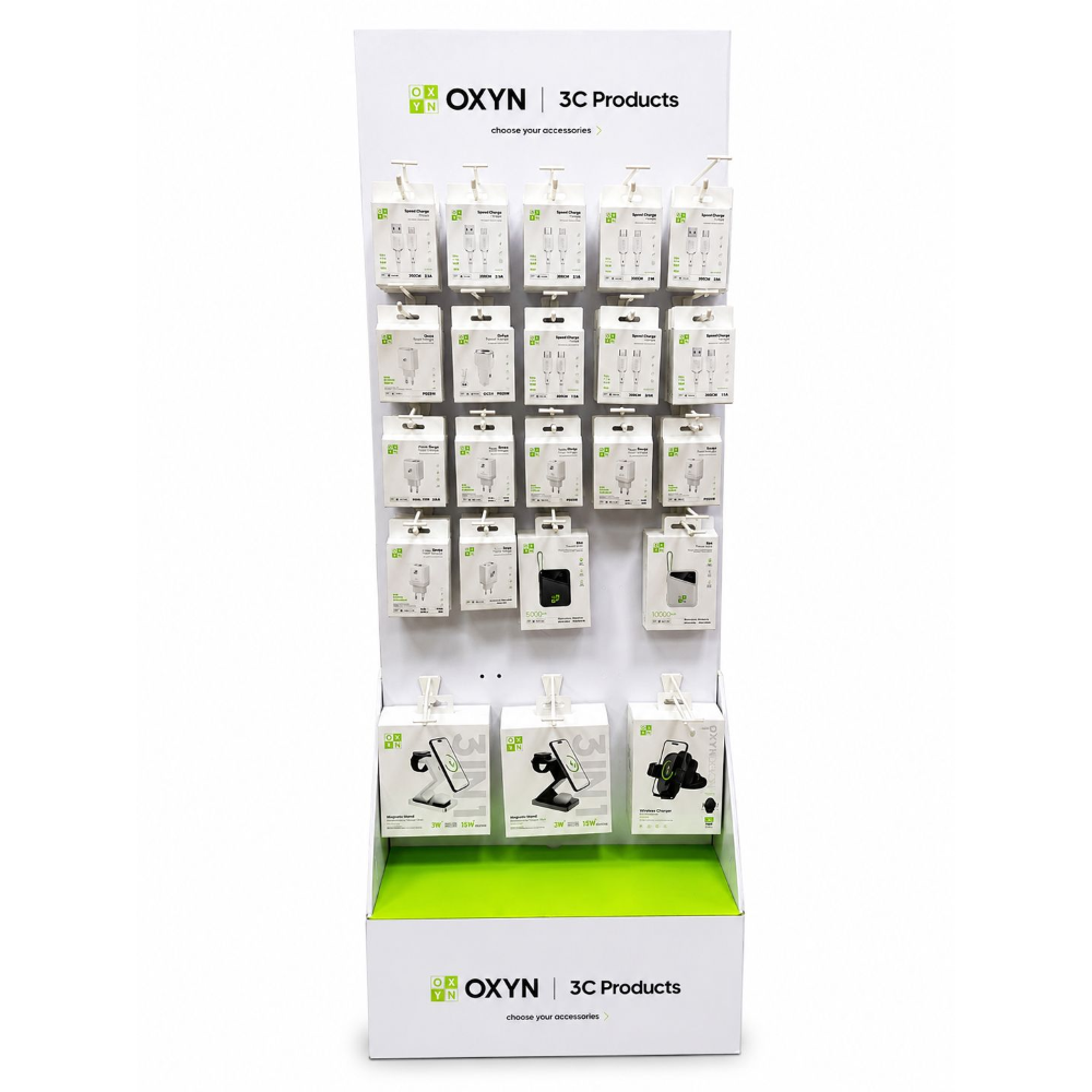 BUNDLE OXYN ESPOSITORE ACCESSORI DA TERRA IN CARTONE 