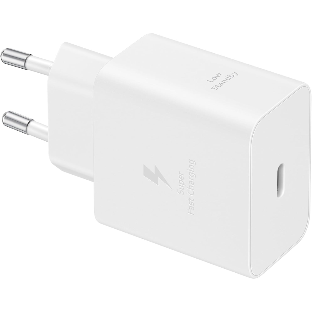 SAMSUNG 45W CHARGER TYPE-C + CAVO SUPER FAST CHARGER  EP-T4511NWEGEU WHITE