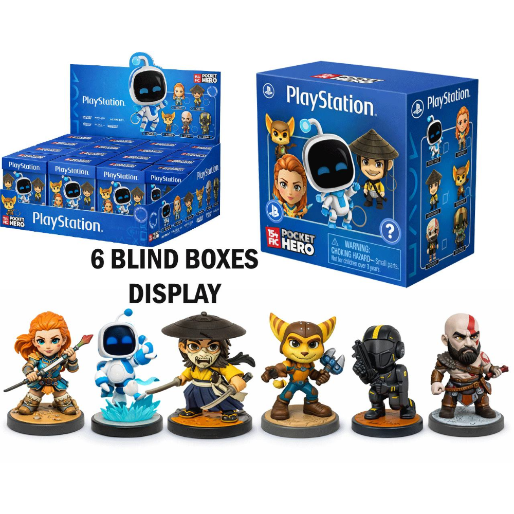 YuMe Blind Box - Hero Box - Sony PlayStation All Stars Series - PDQs (6 Units) 19281 *AGOSTO