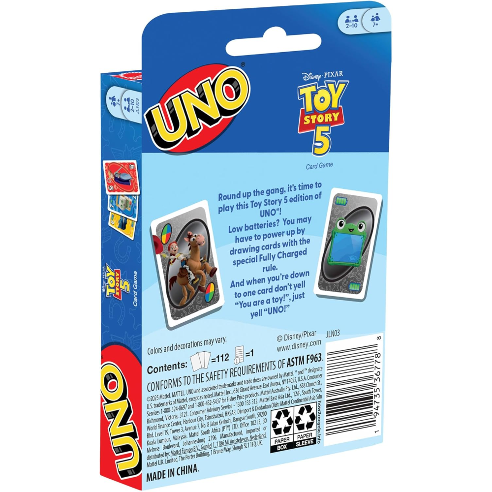 CARTE UNO - Toy Story 5 - JLN03