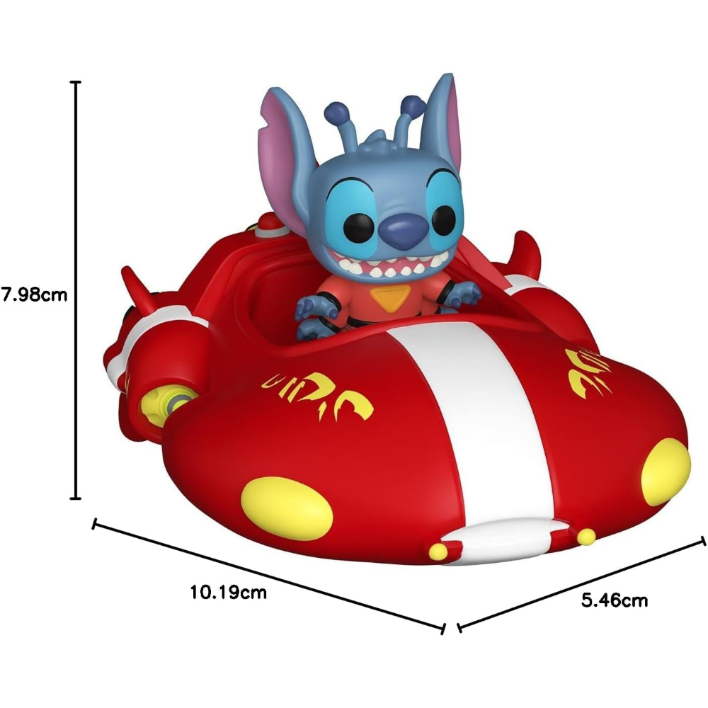 FUNKO POP BITTY RIDE LILO & STITCH - VINYL FIGURE - STITCH AND THE RED ONE IN RACECAR 