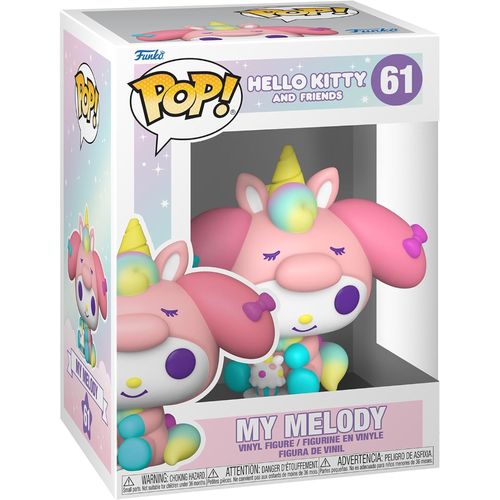 FUNKO POP SANRIO :HELLO KITTY - VINYL FIGURE 61 MY MELODY (UP) 9CM