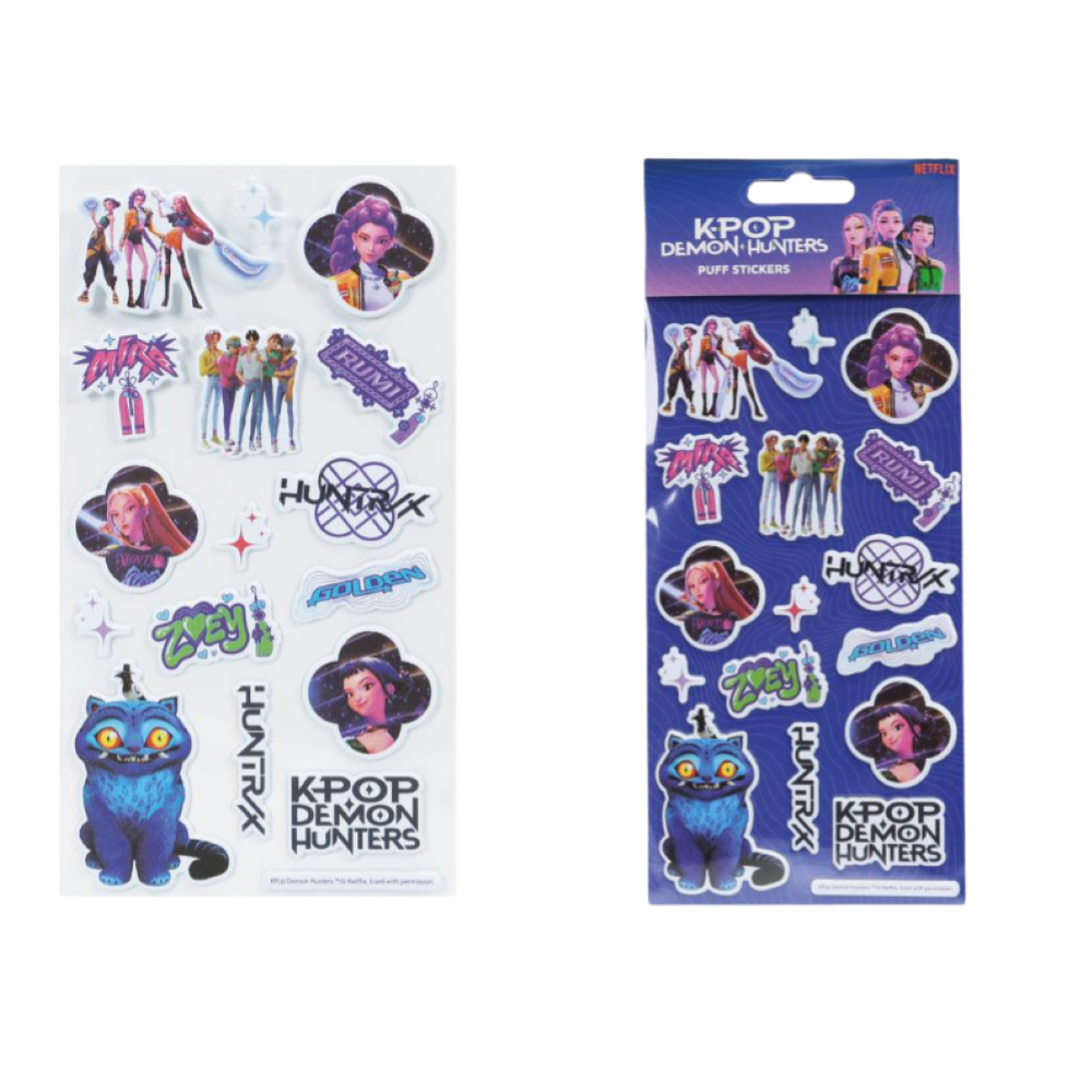 PREORDINE KPOP DEMON HUNTERS - SET STICKERS PUFFY SAGOMATI * SETTEMBRE