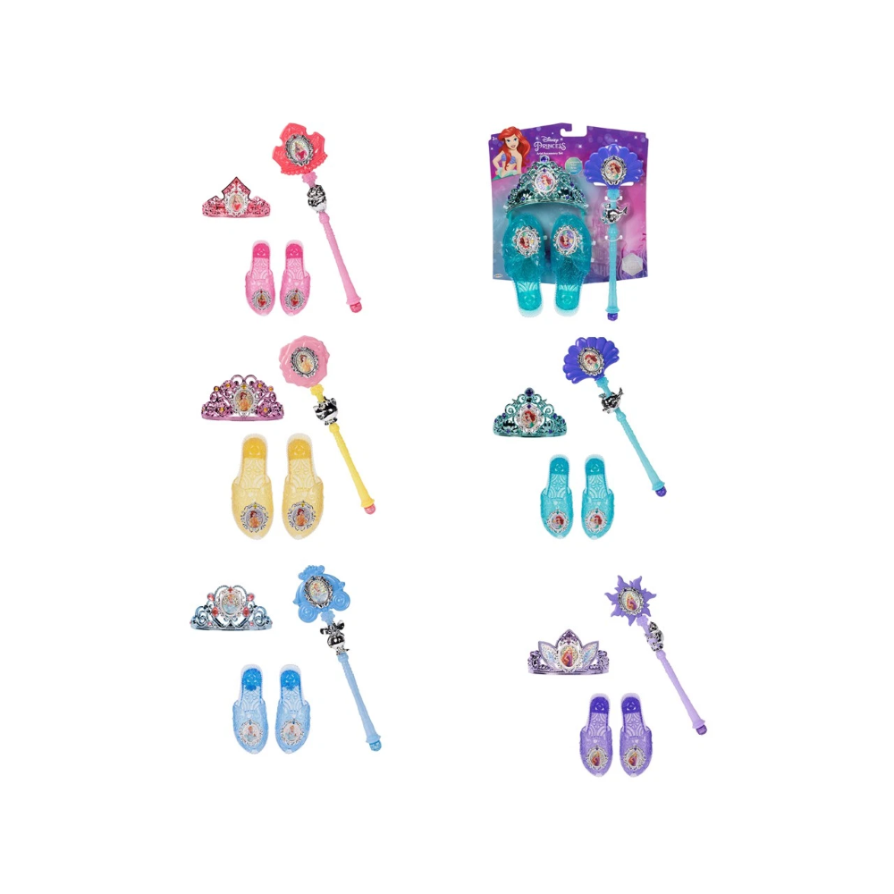 Jakks - Disney Princess set tiara,coroncina e scarpetta 232754-RF1