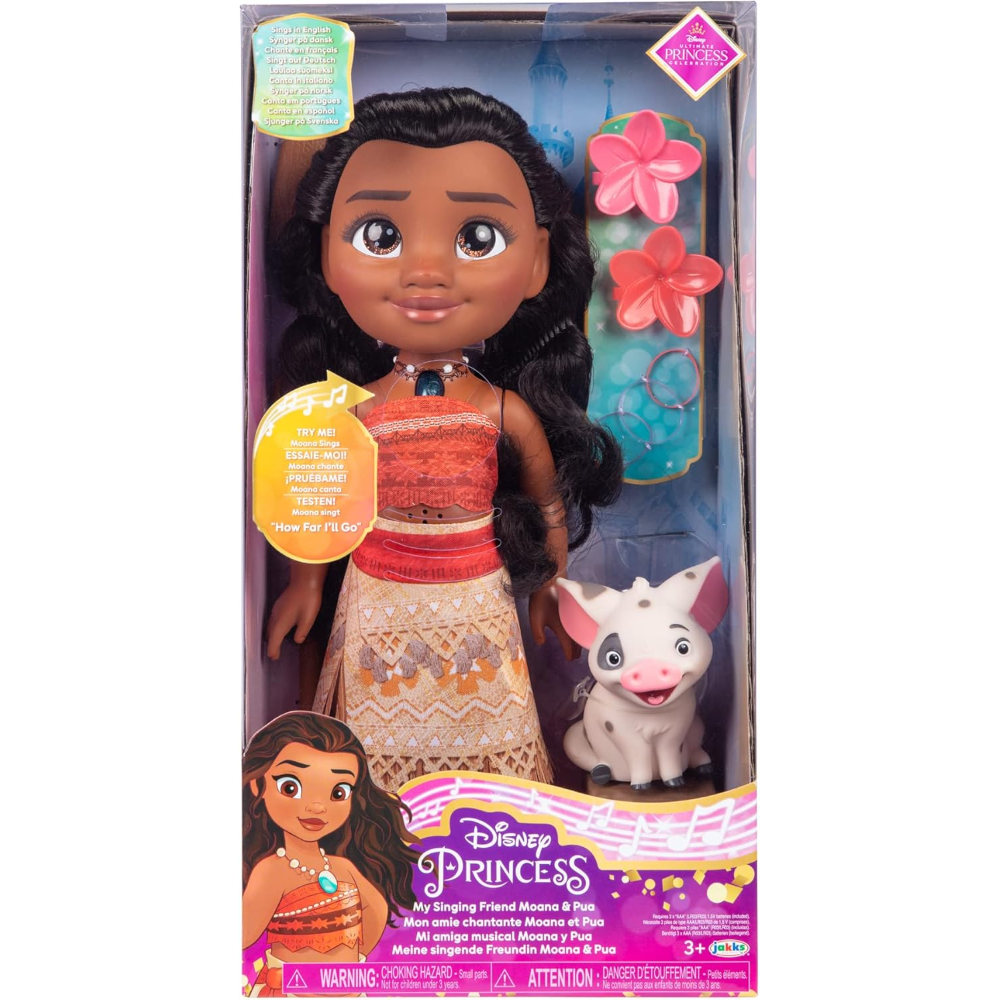 Jakks - Disney Princess La mia amica Vaiana cantante 38 cm 224936-RF1